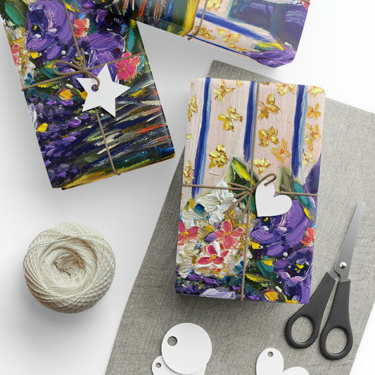 Corbeaux Wine and Lavender (3 Sizes) Wrapping Papers