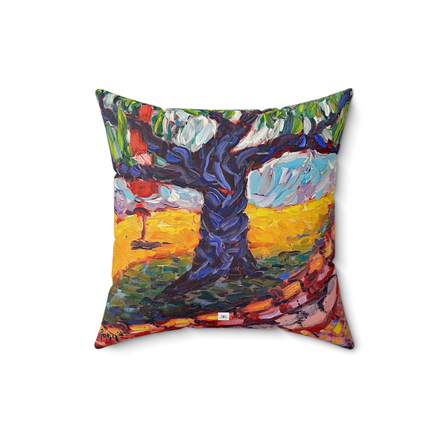 Anchor Tree; Lorenzi Estate Indoor Spun Polyester Square Pillow