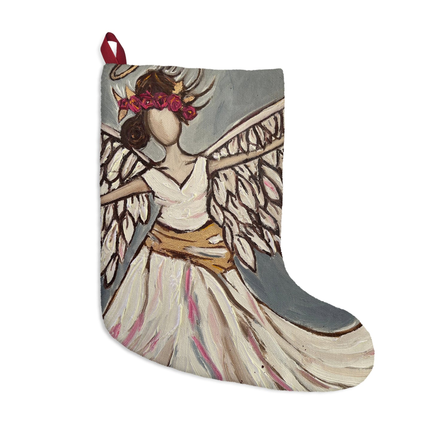 Angel Rising Christmas Stocking