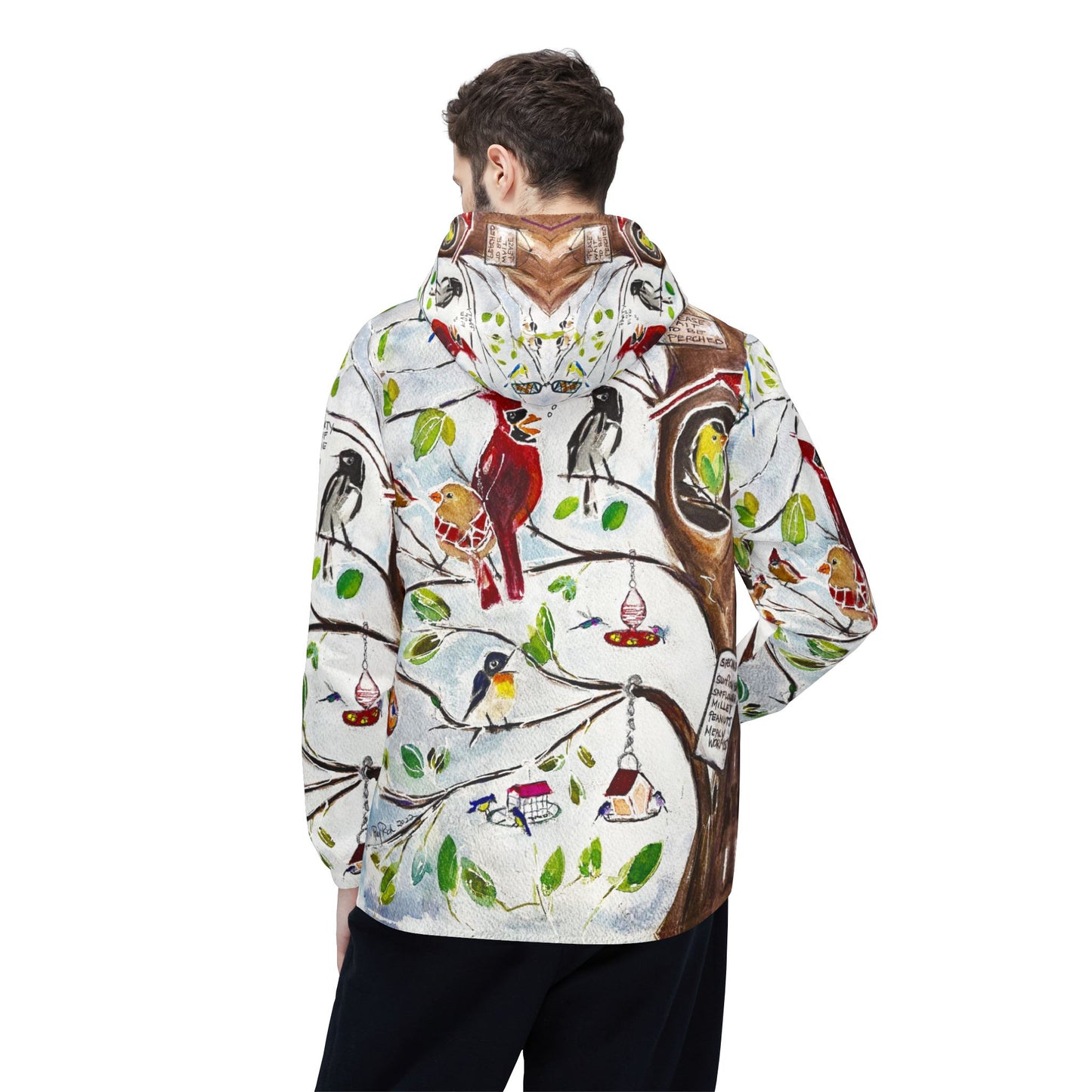 Lightweight Windbreaker Jacket — Party of Five Birds at Bird Restaurant