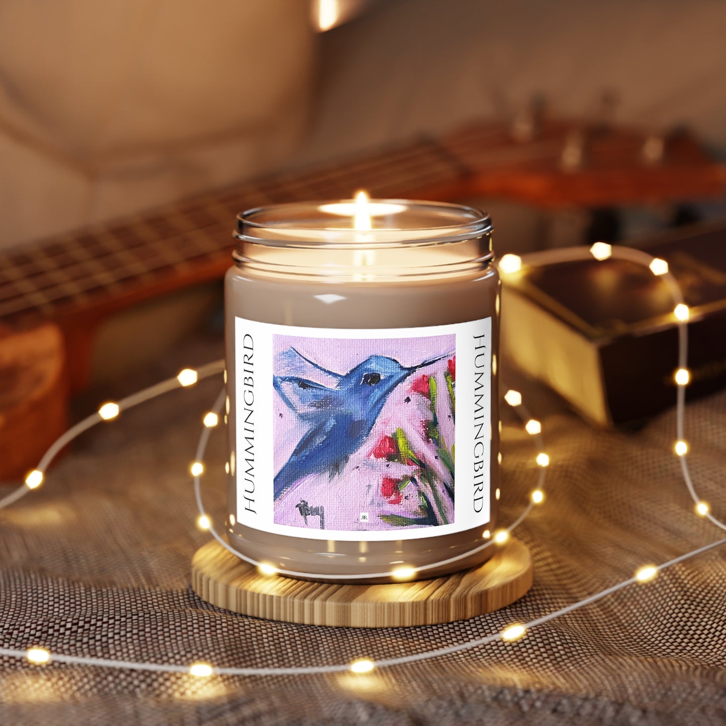 Blue Hummingbird in Salvia Scented Candle 9oz