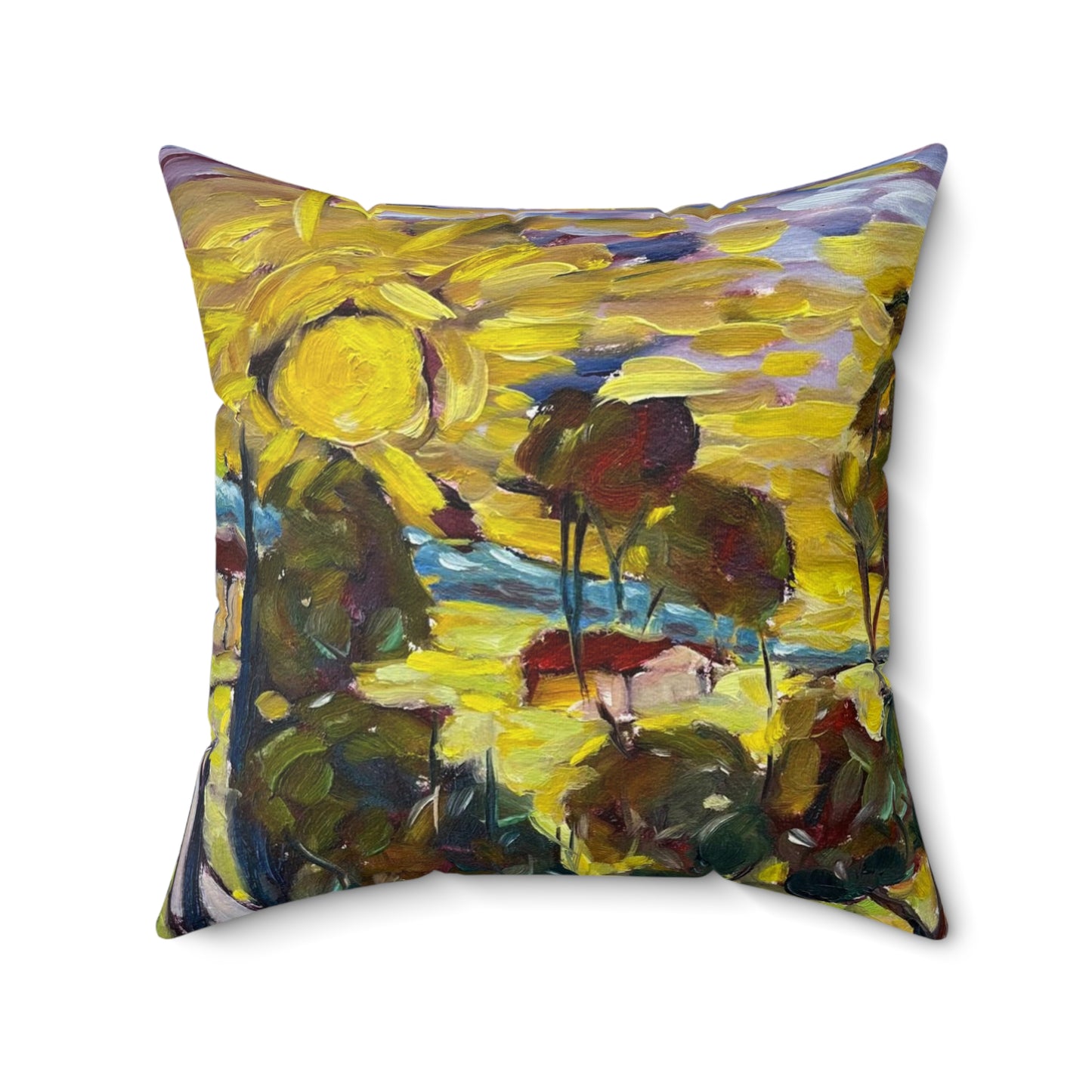 Ultimate Sunrise Indoor Spun Polyester Square Pillow