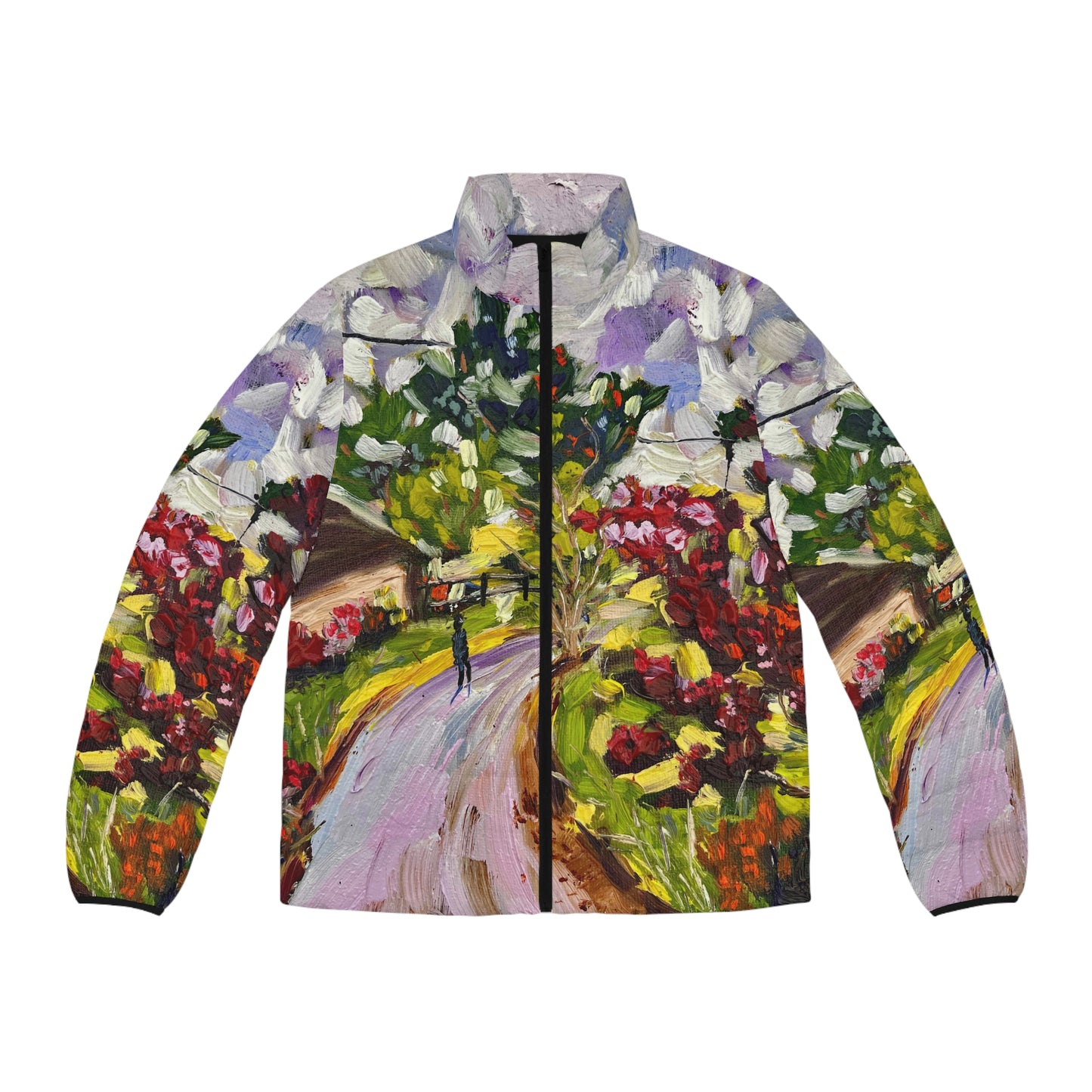 Men's Puffer Jacket - Roxy Rich Art-Dreamy Walk in Churchill, Cotswolds
