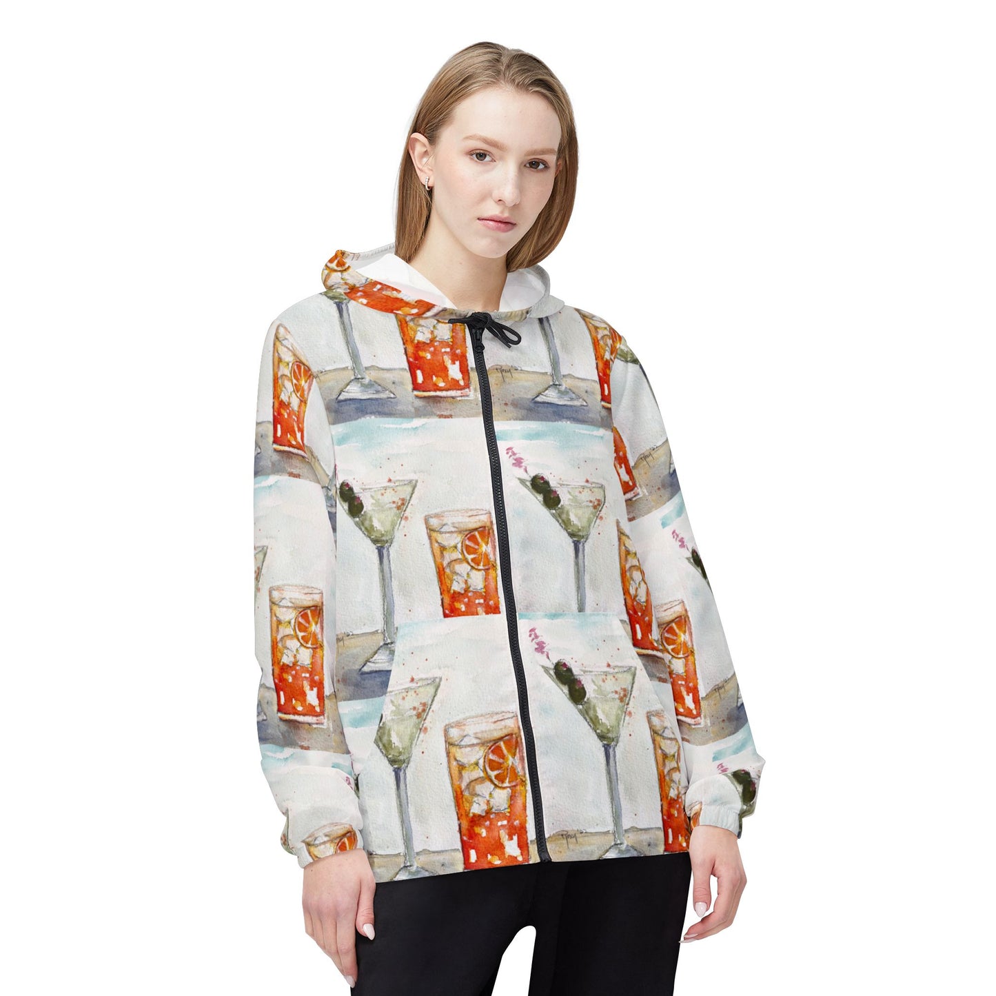 Lightweight Windbreaker Jacket — Beach Cocktails