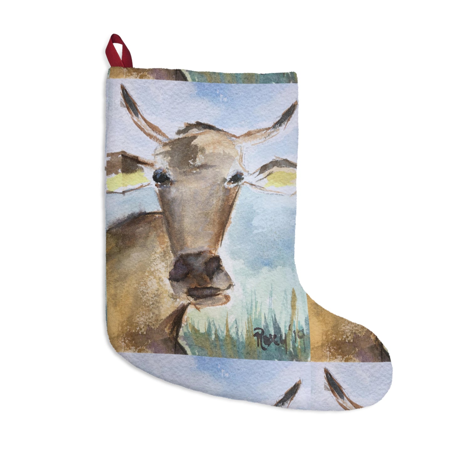 Sunshine Cow Christmas Stocking