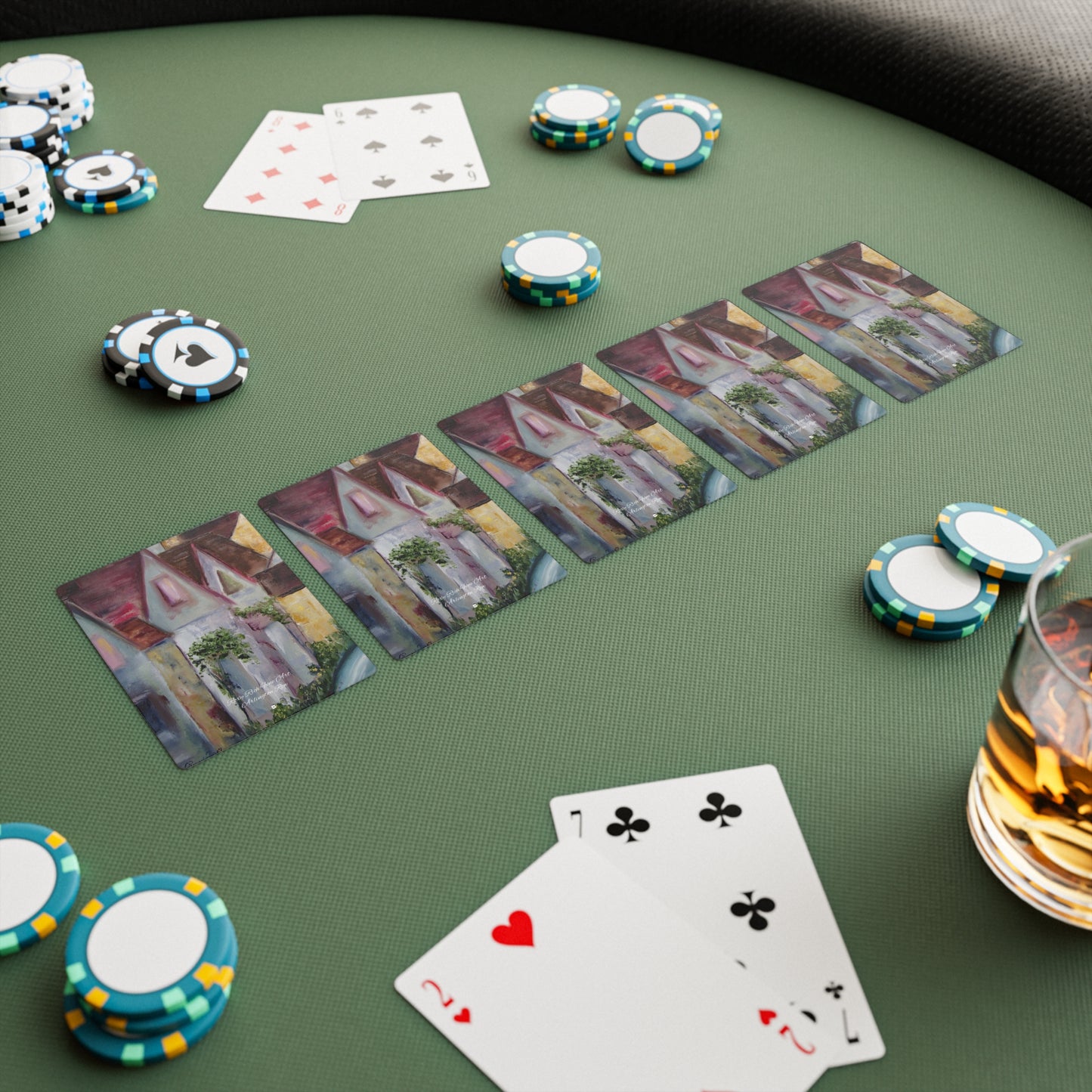 Arlington Row Bibury (Cotswolds) Cartes de poker/cartes à jouer