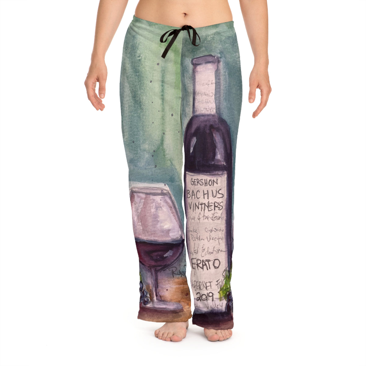Pajama Pants - GBV Erato Cab-Franc Wine- Women's Pajama/Lounge Pants
