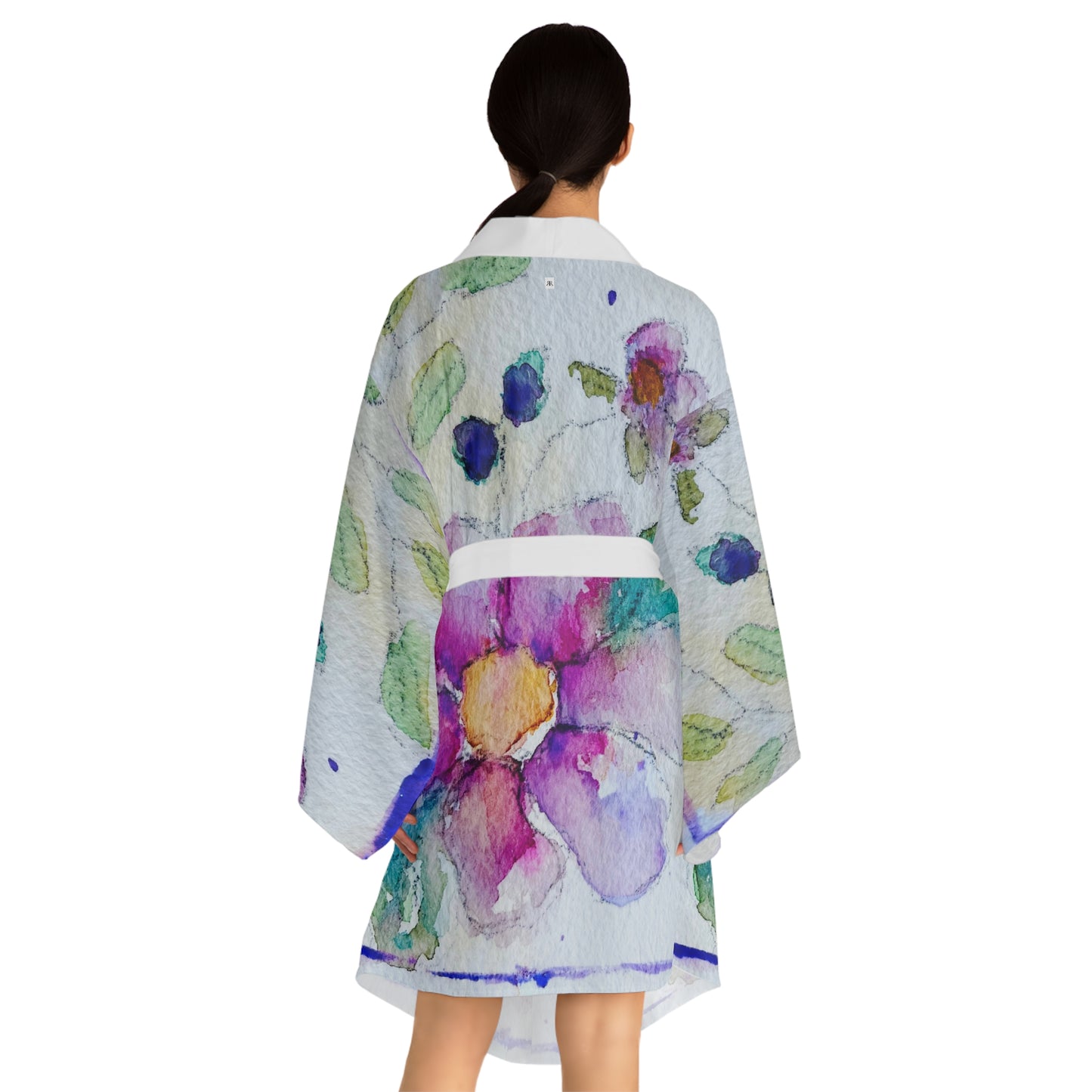 Kimono Robe -Lovely Light Blooms