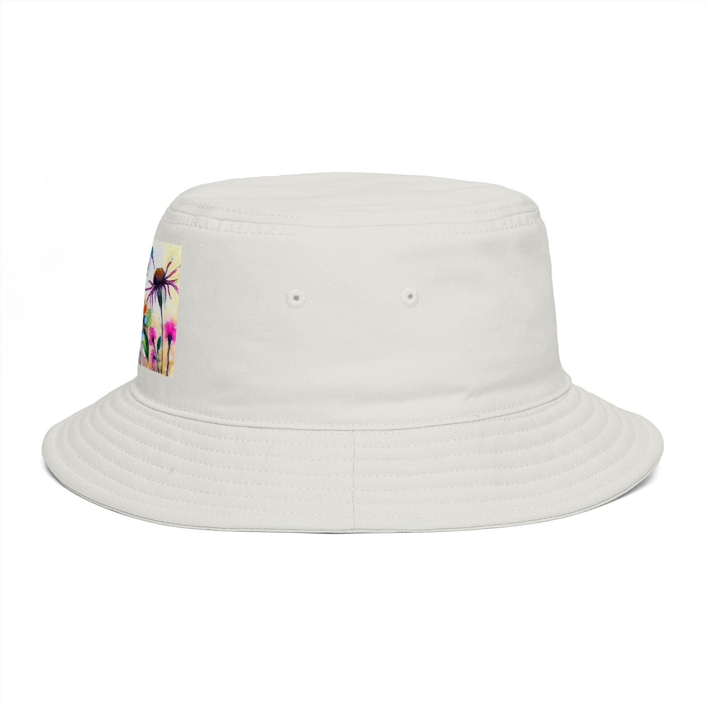 Roxy Rich Fine Art -Hummingbird Garden - Stylish Durable Bucket Hat