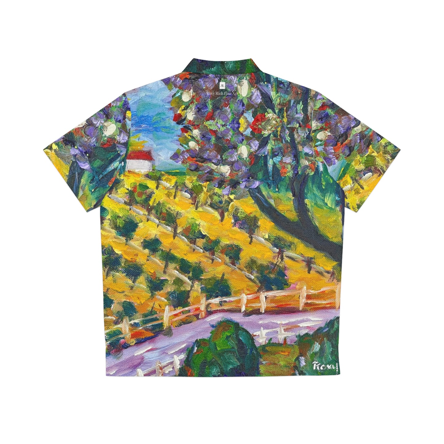 Men's Hawaiian Shirt- Rancho California Road-Temecula Wine Country