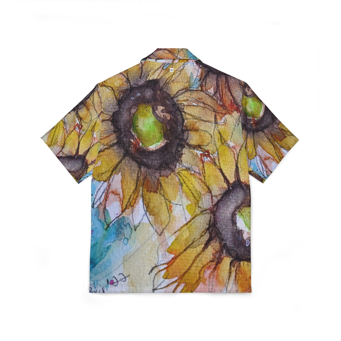 Men's Hawaiian Camp Shirt - Sunflowers by Roxy Rich