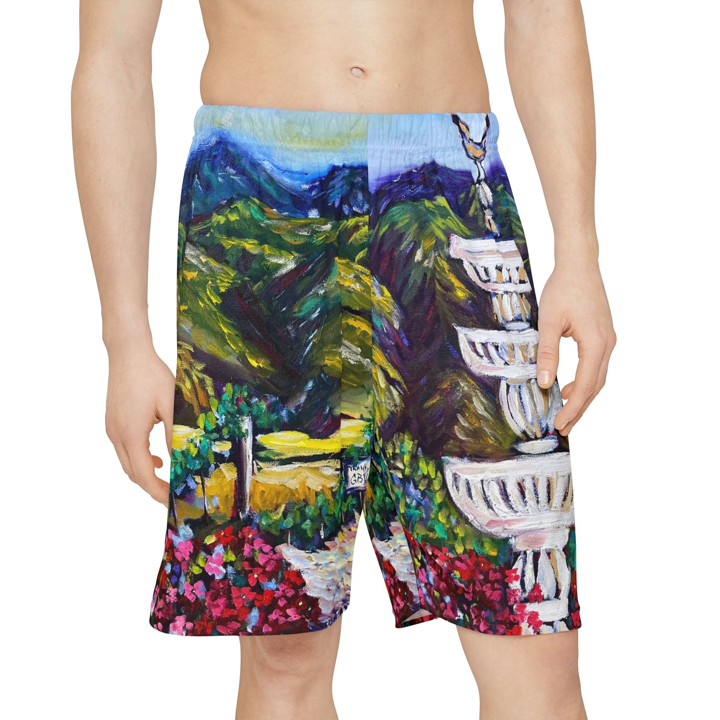 Men’s Sports Shorts - Fountain Vista-GBV