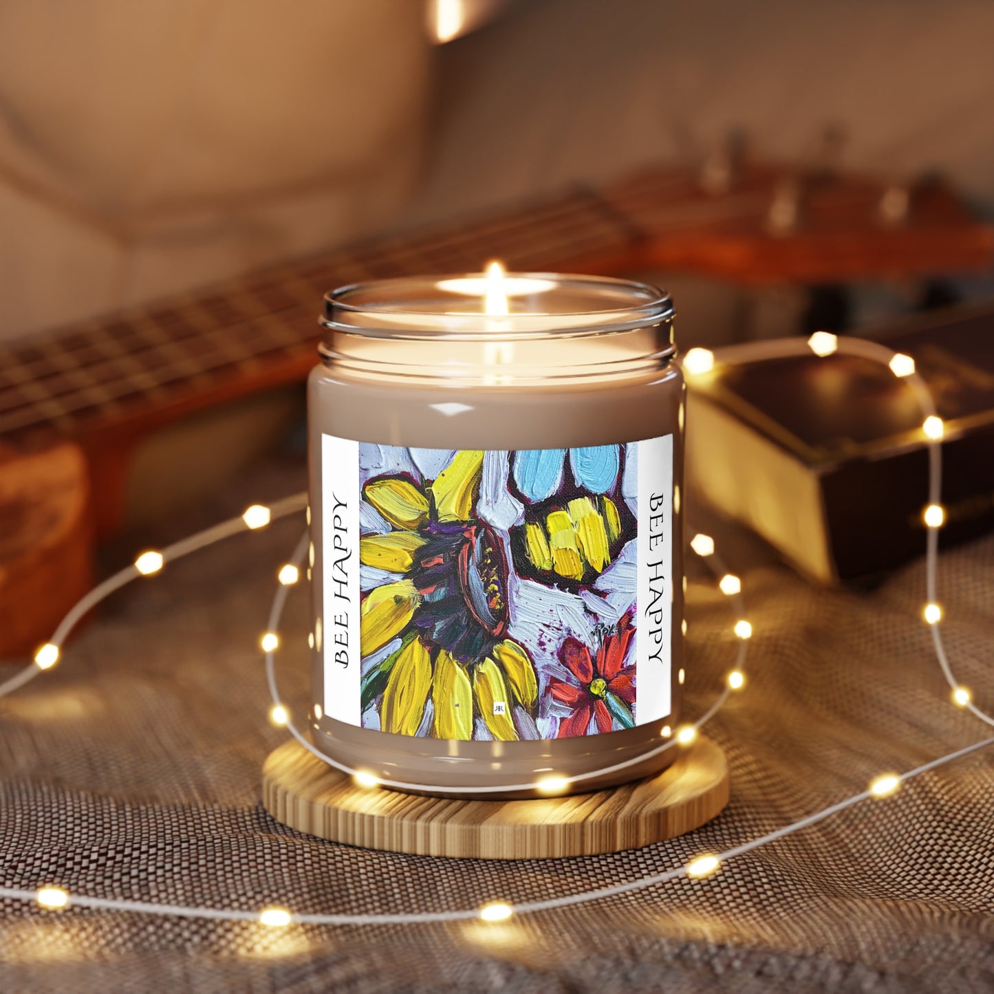 Bee Happy Sun Bee Scented Candle 9oz