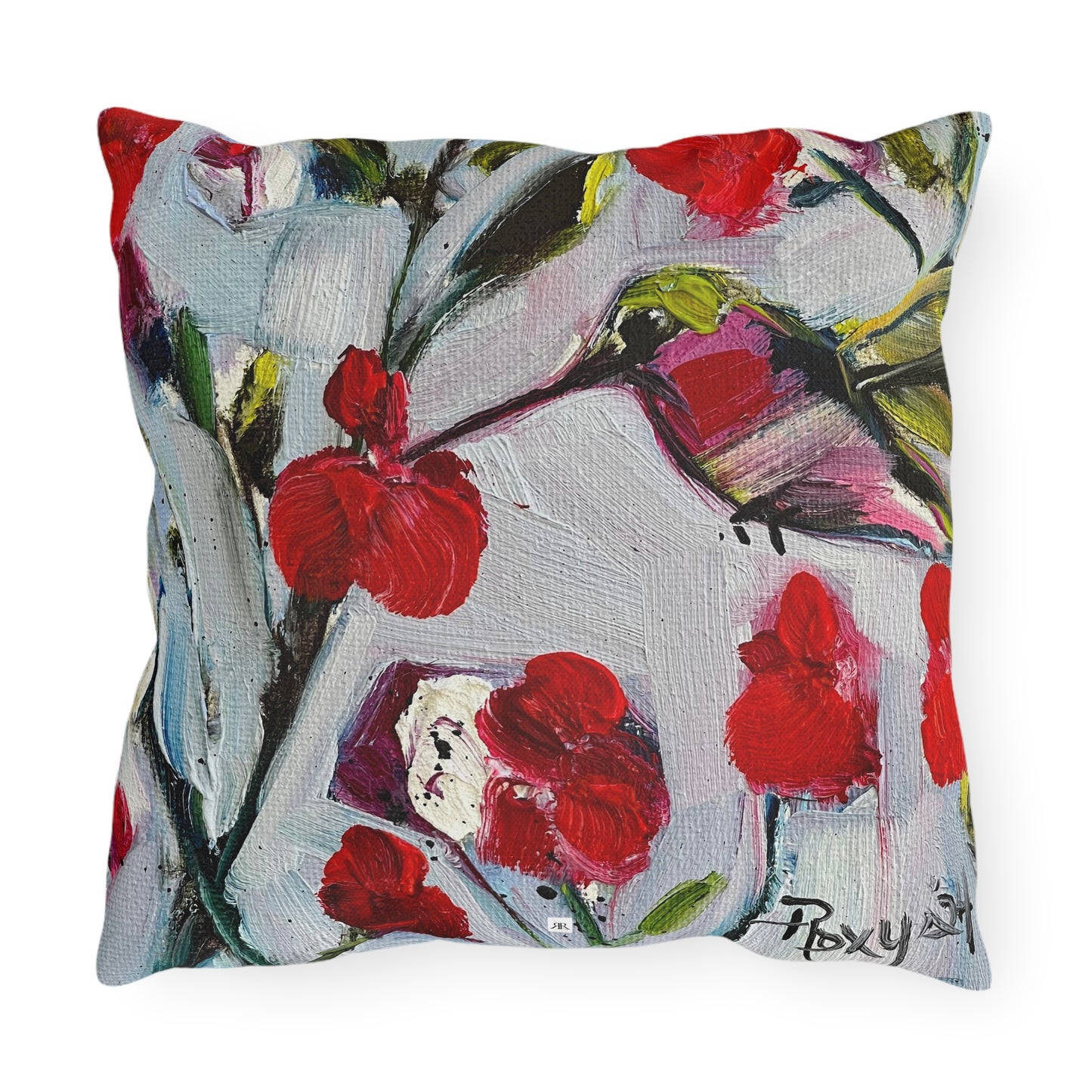 Hotlips Hummingbird Outdoor Pillows