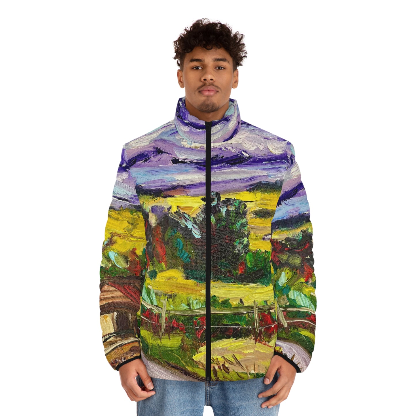 Men's Puffer Jacket - Roxy Rich Art-solitude in Chipping Norton- Cotswolds