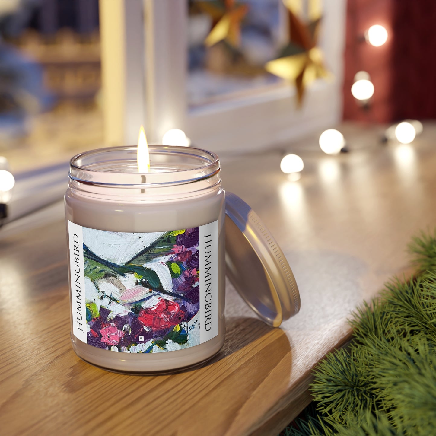 Floating on Flowers Hummingbird Scented Candle 9oz