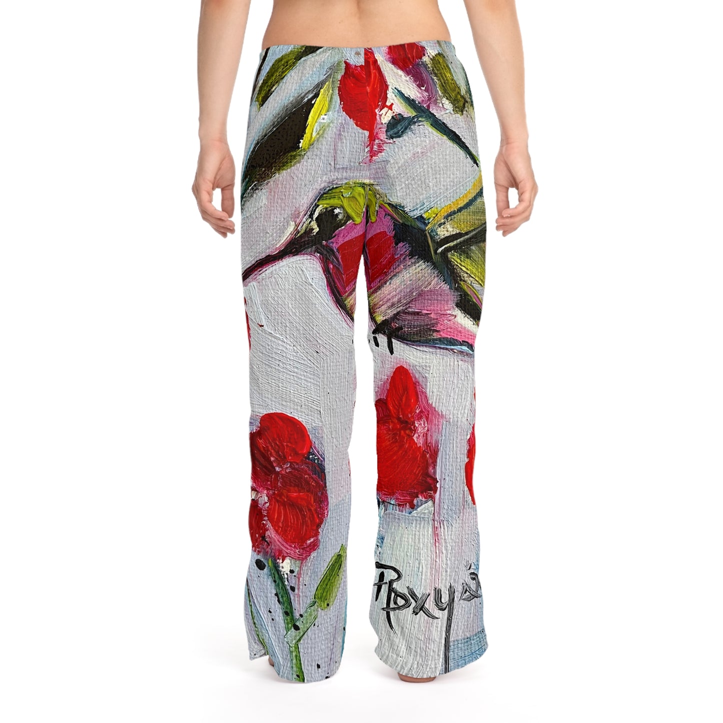 Pajama Pants - Hot lips Hummingbird- Women's Pajama Pants