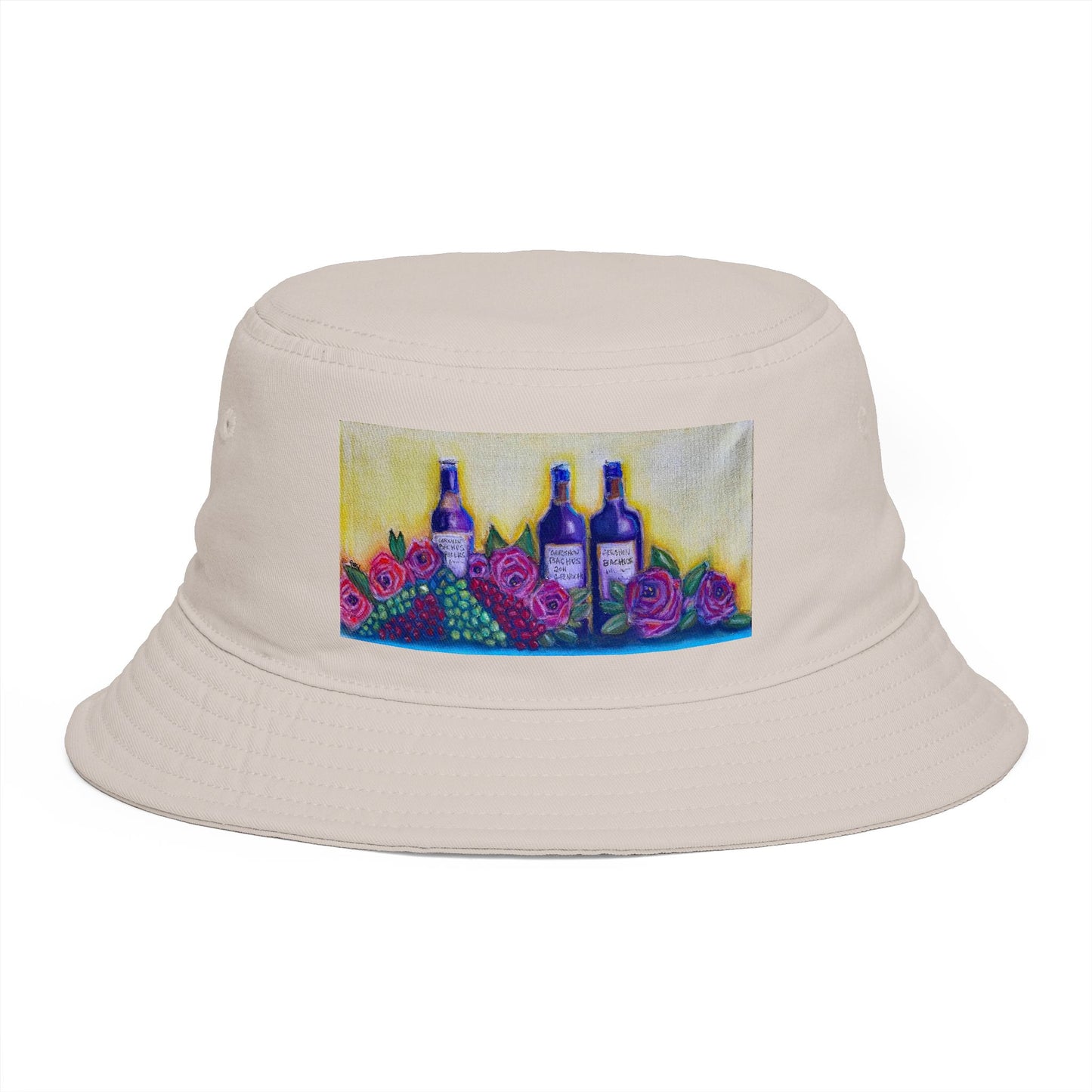 Roxy Rich Fine Art -GBV Wine and Roses - Stylish Durable Bucket Hat