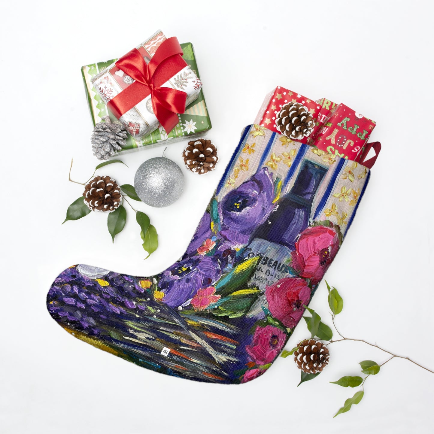 Christmas Stockings - Corbeaux Wine and Lavender