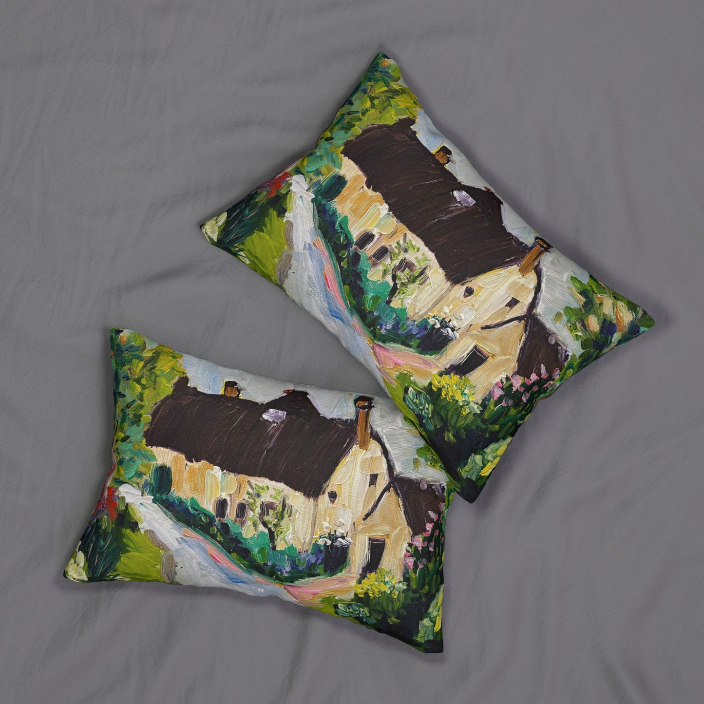 Charming Hideaway Cotswolds Lumbar Pillow