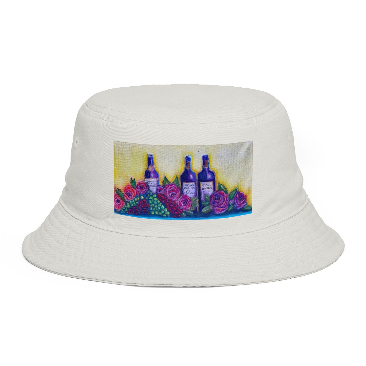 Roxy Rich Fine Art -GBV Wine and Roses - Stylish Durable Bucket Hat