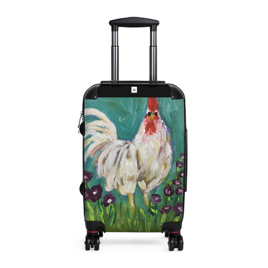 White Rooster Carry on Suitcase