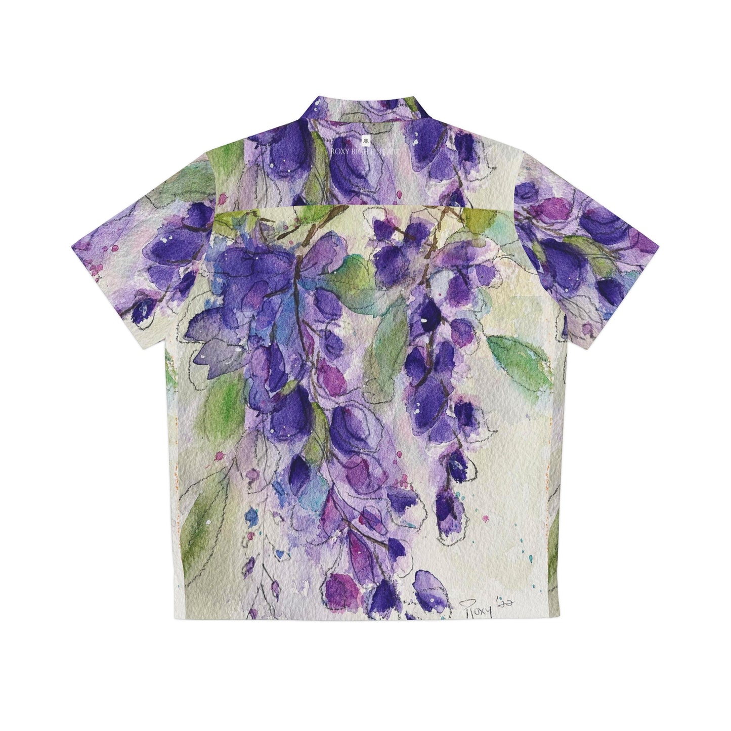 Men's Hawaiian Shirt- Purple Wisteria