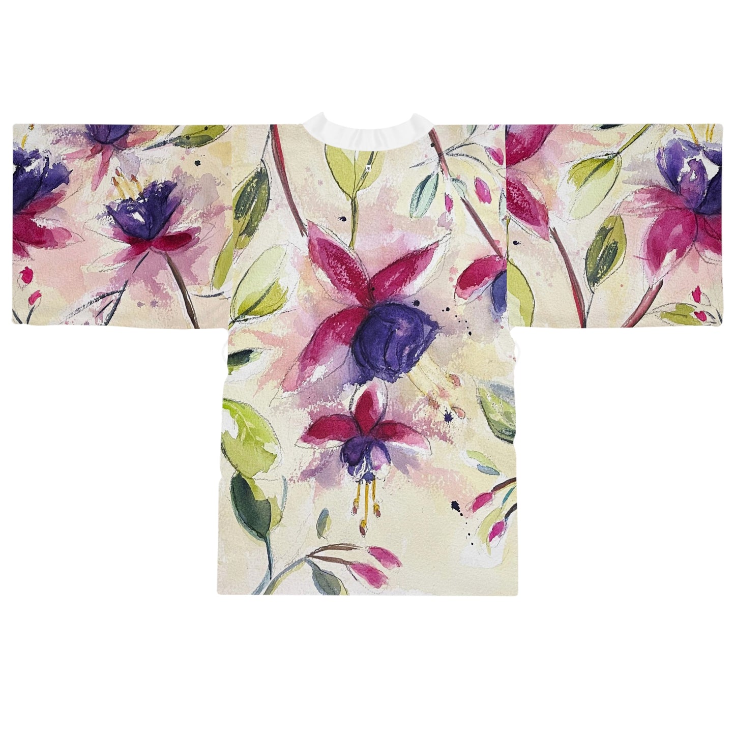 Kimono Robe - Fluffy Fuchsias