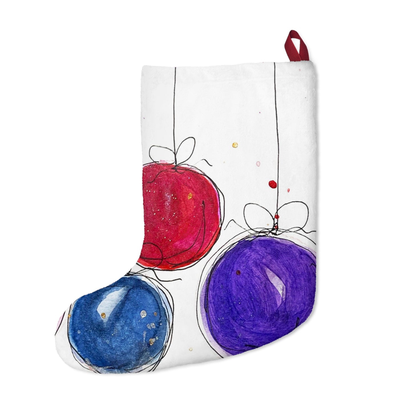 Whimsical Christmas Baubles #2 Christmas Stocking