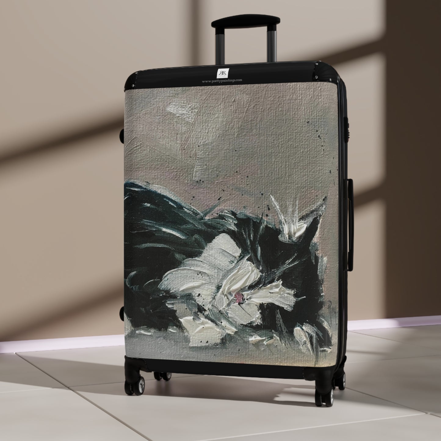 "Sleep Kitty" Carry on Suitcase (Three Sizes)