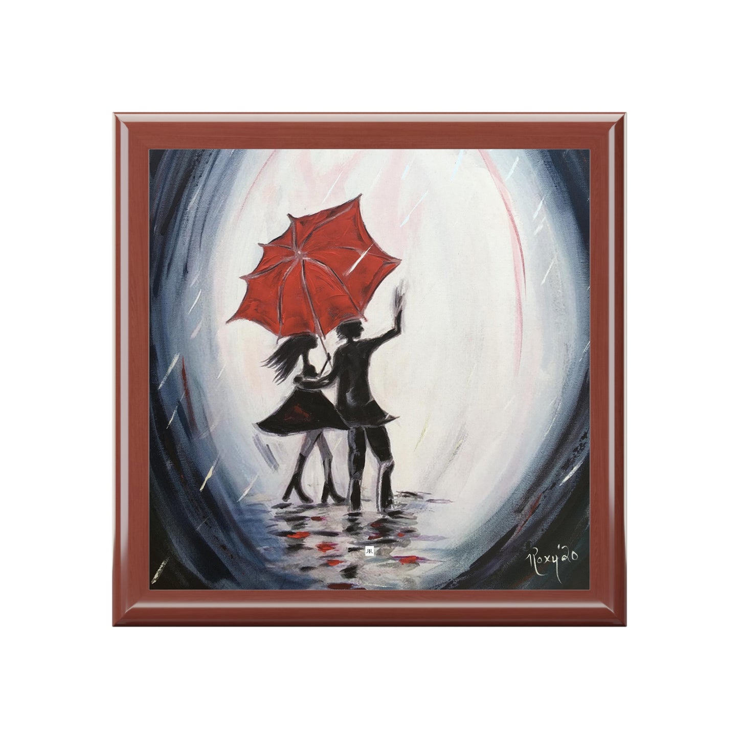 Jewelry Box-Walking in the Rain-Couple under Umbrella