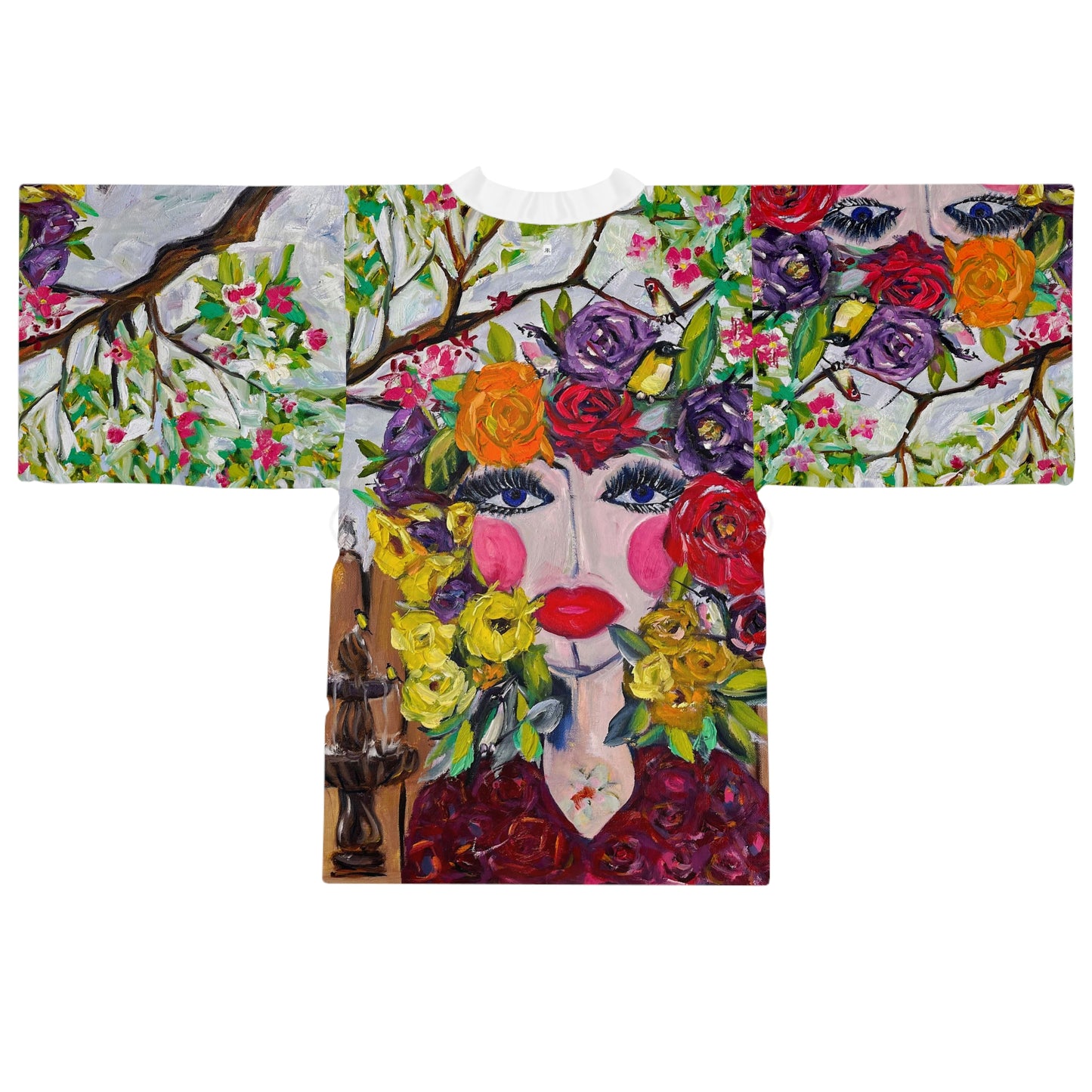Kimono Robe - Elegant Garden Goddess