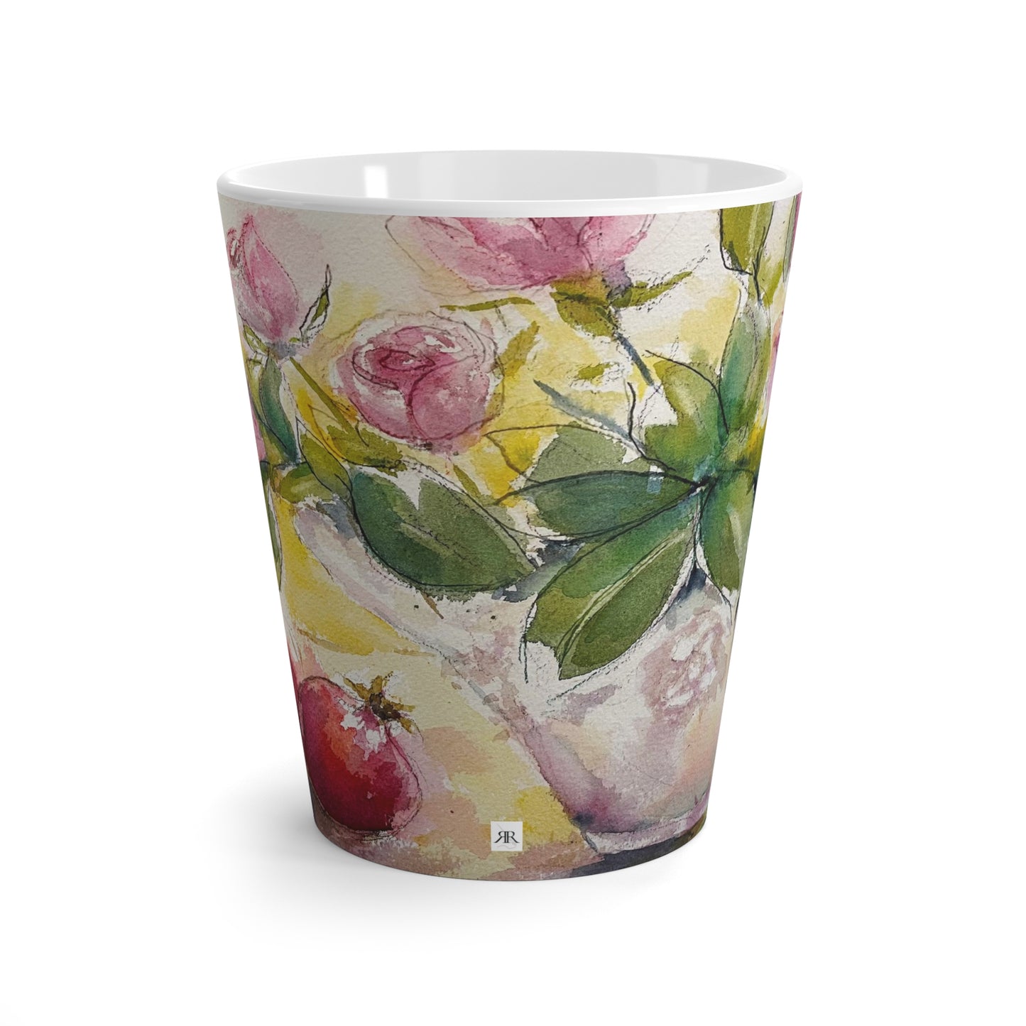Mug - Roses  and Pomegranates-Made in and Ships from USA
