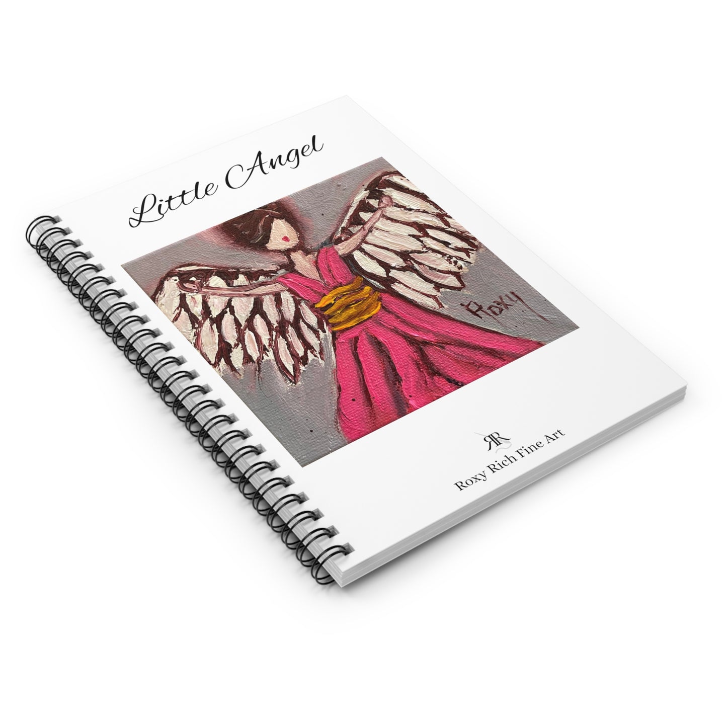 Little Angel " Pink Angel" Spiral Notebook