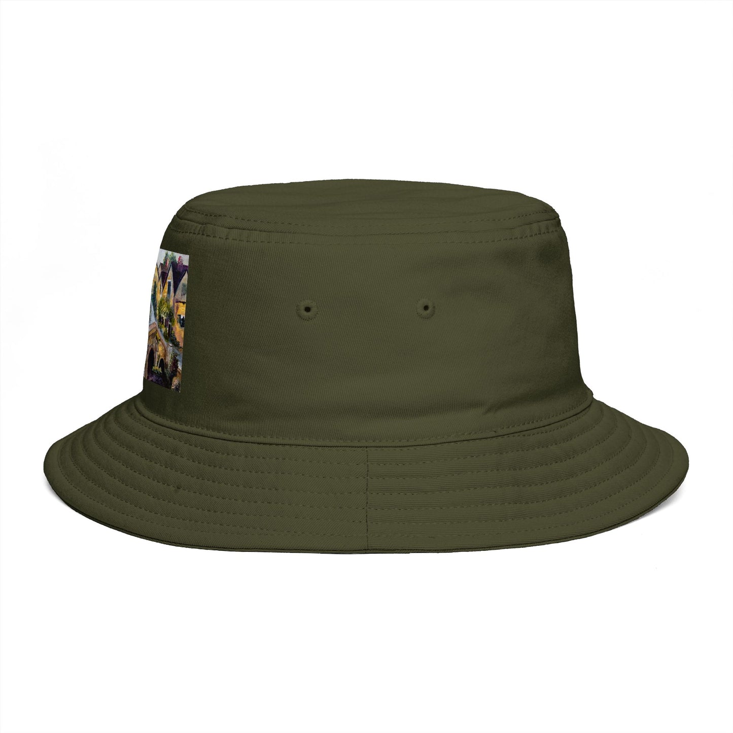 Roxy Rich Fine Art-Castle Combe Cotswolds - Stylish Durable Bucket Hat