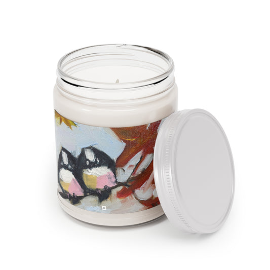 Scented Candle 9oz-Chickadees in a Maple Tree