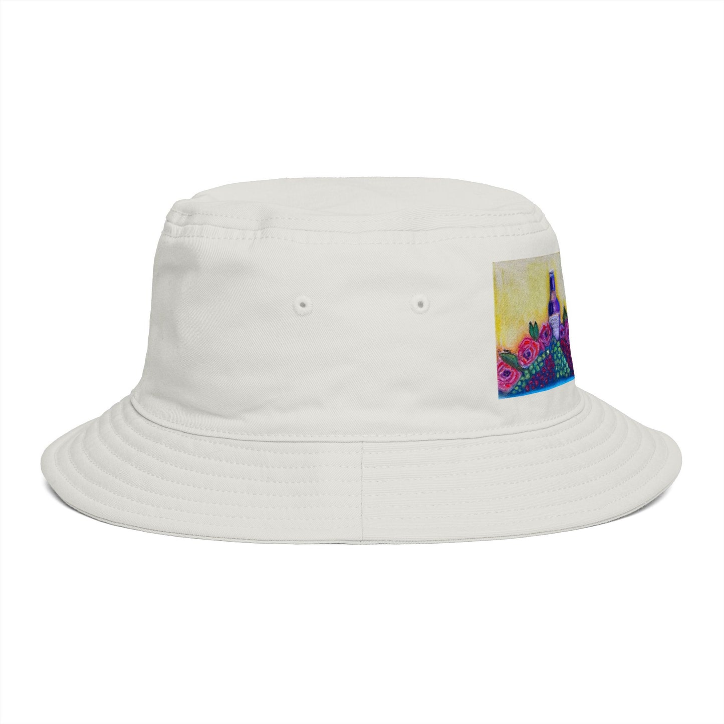 Roxy Rich Fine Art -GBV Wine and Roses - Stylish Durable Bucket Hat