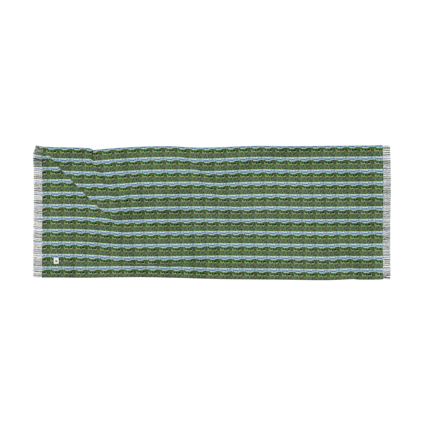 Colorful Scarf — Artistic Lightweight Neck Wrap- Cotswolds Lavender