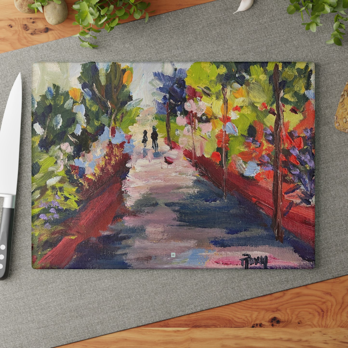 San Diego Stroll Glass Cutting Board