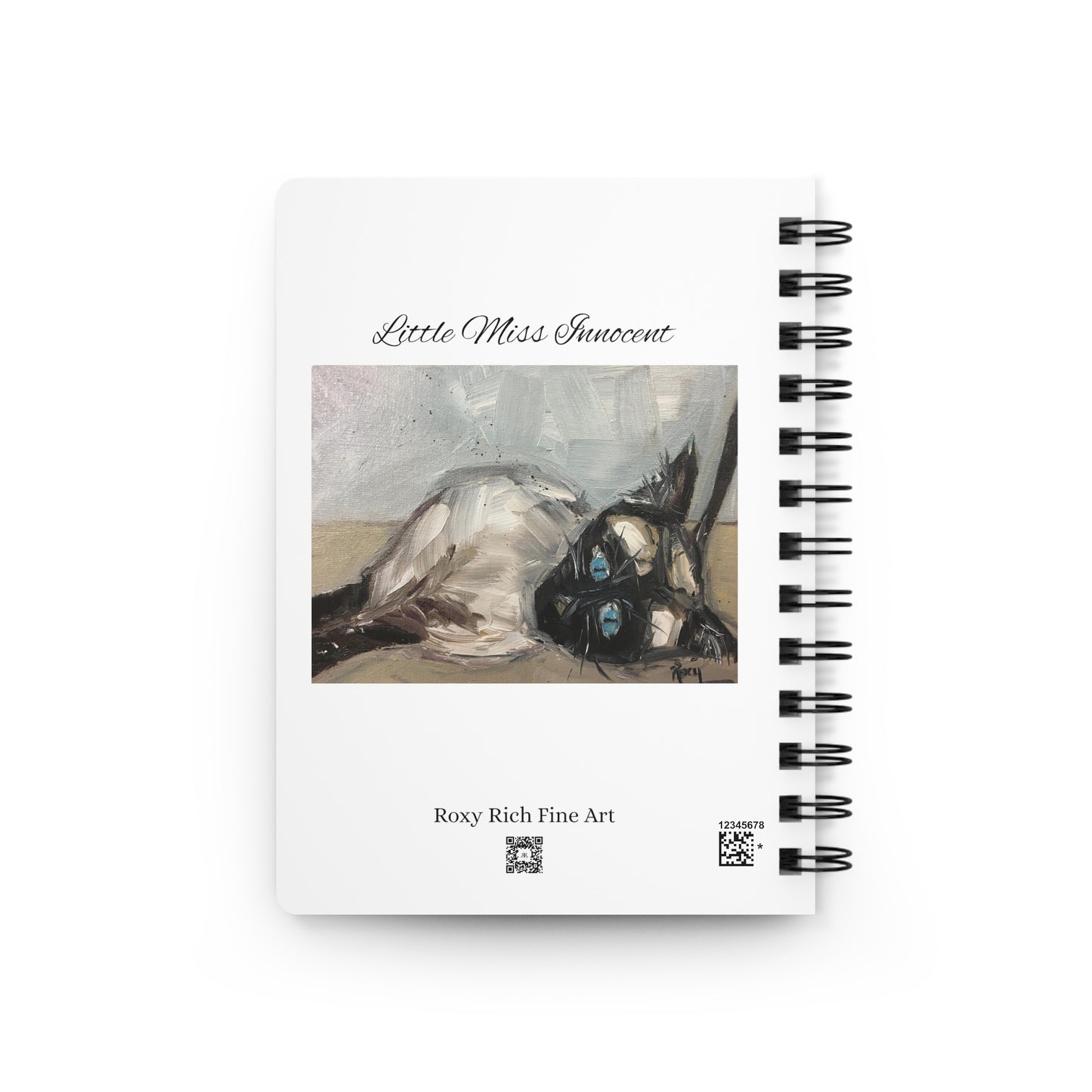 Pretty Kitties -Five Adorable Cat Paintings- Spiral Bound Journal