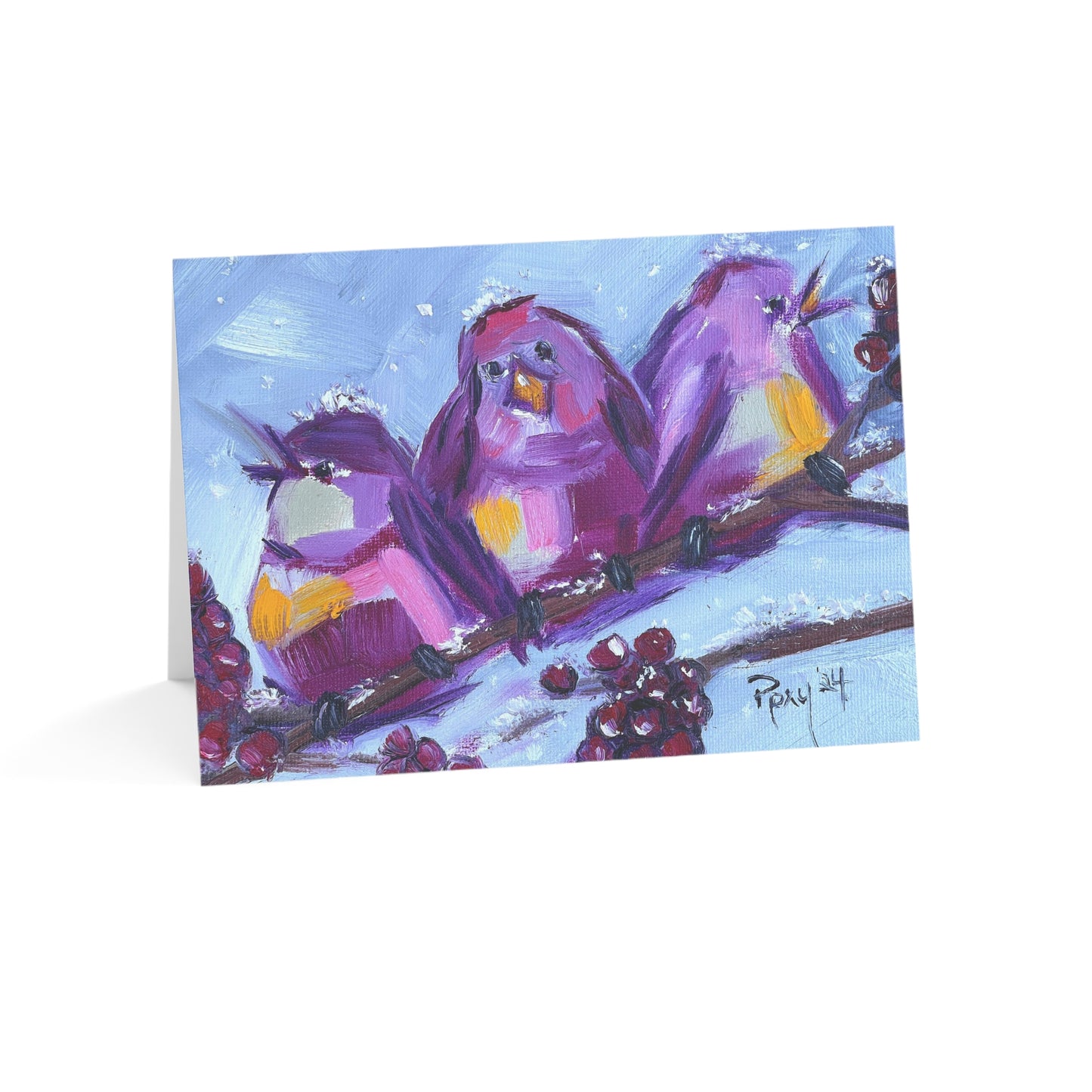 Chirpy Birds Holiday Greeting Cards