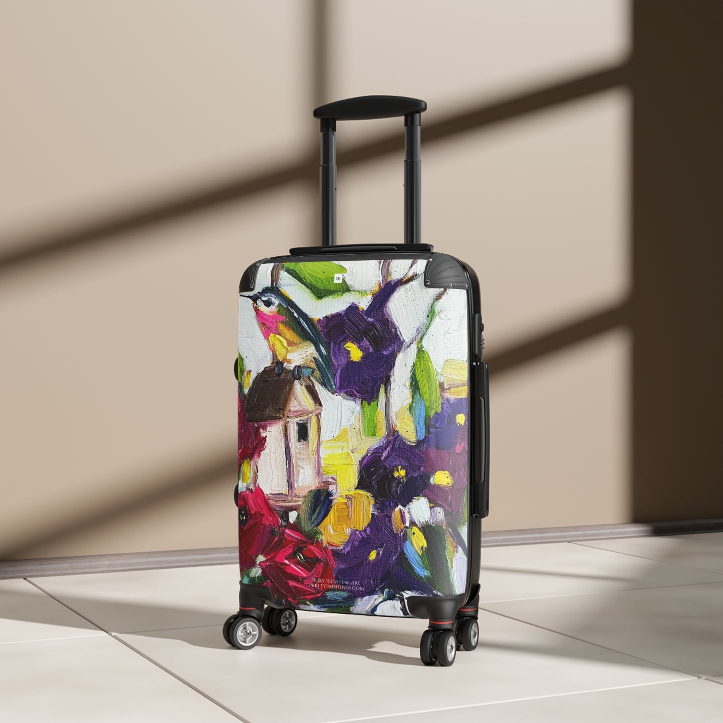 Hummingbird by the Window Carry on Suitcase (Choose from 3 sizes)