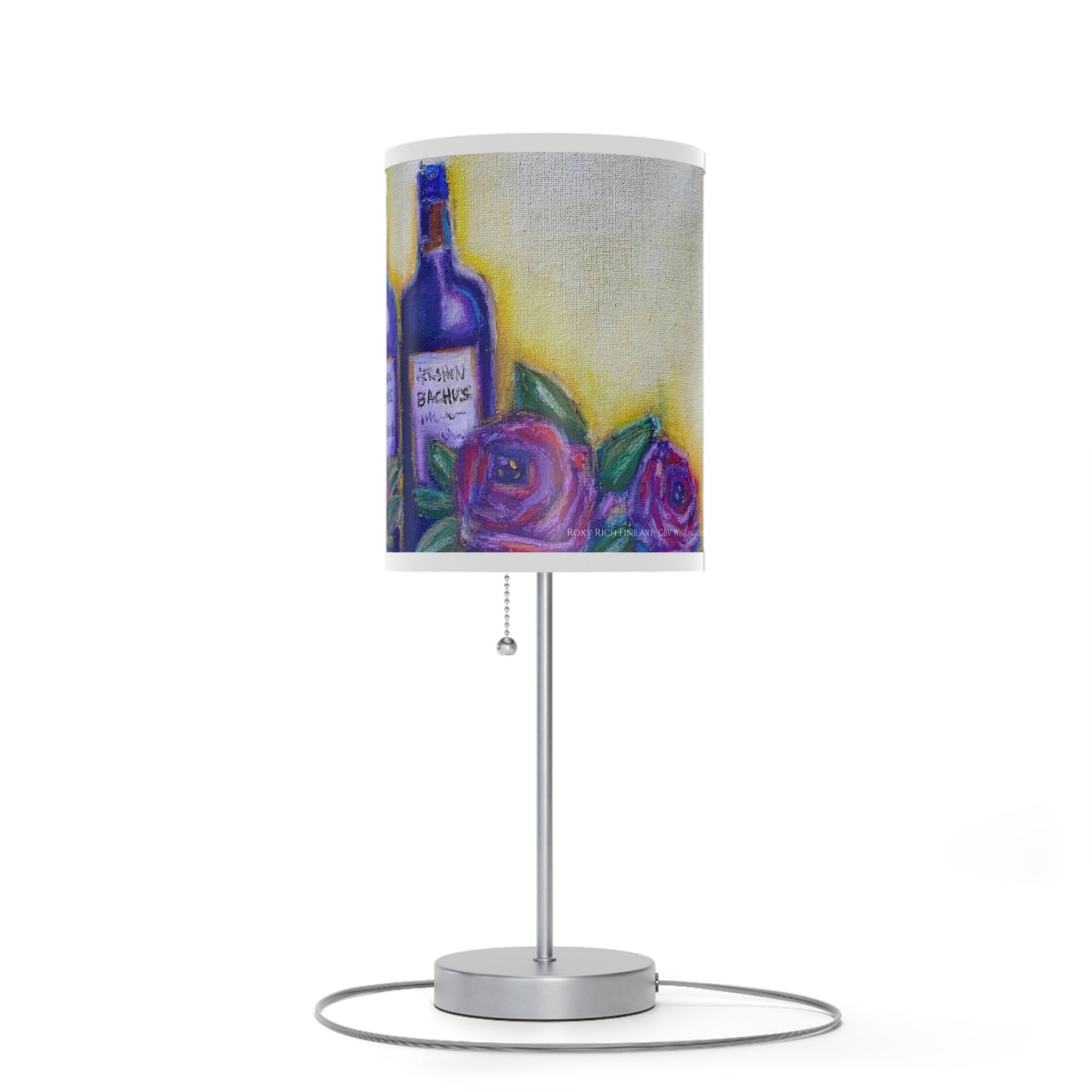 GBV Lámpara de vino y rosas con soporte, enchufe EE. UU.|CA
