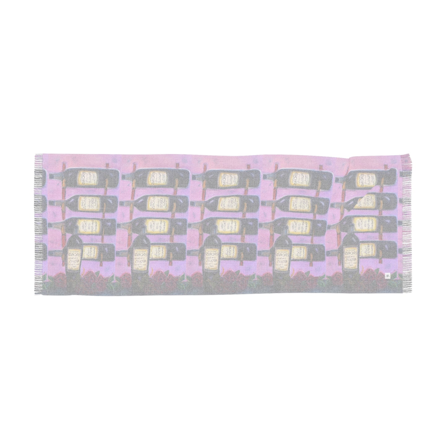 Colorful Scarf — Artistic Lightweight Neck Wrap- Bachus Reserves-GBV Wine Rack and Roses