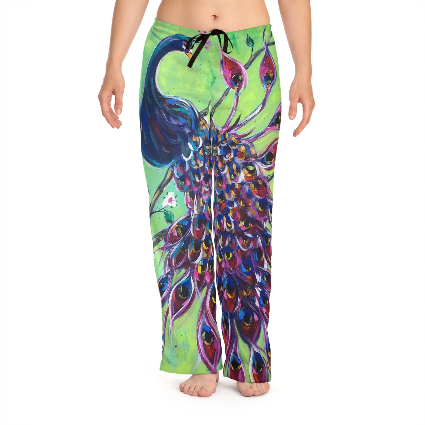 Pajama Pants - Royal Plumage Peacock- Women's Pajama/Lounge Pants