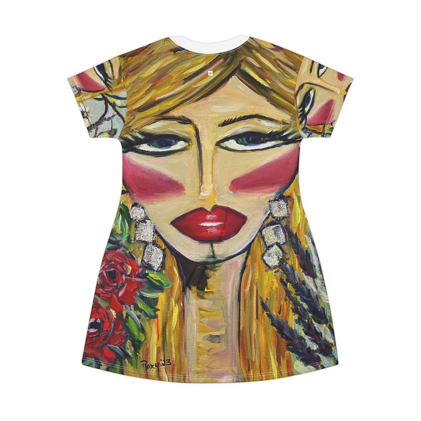 T-Shirt Dress -Hummingbird Lady