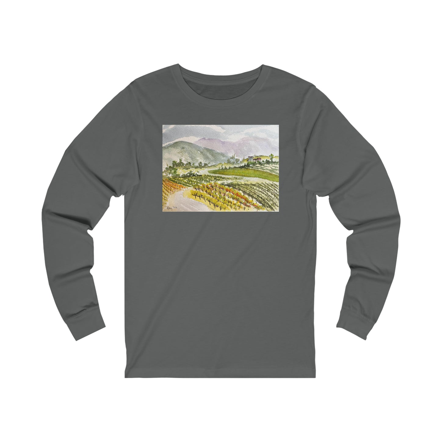 Road Down from the Villa at GBV Unisex Jersey Long Sleeve Tee