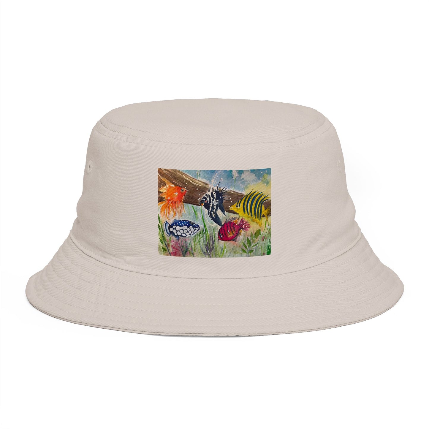 Roxy Rich Fine Art-Colorful Fish - Stylish Durable Bucket Hat