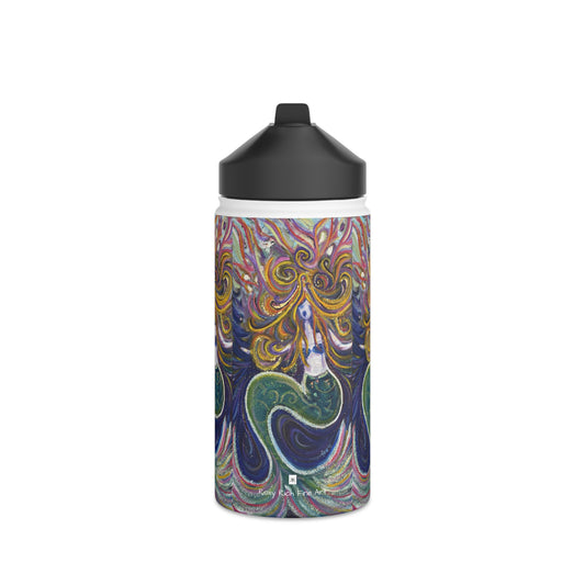 Botella de agua de acero inoxidable Mermaid, tapa estándar