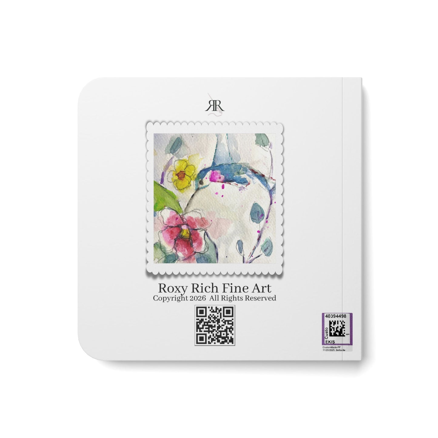 Board Book — Hummingbird Lady (Powder Room Companion)-Roxy Rich Cheerful Paintings Picture Book